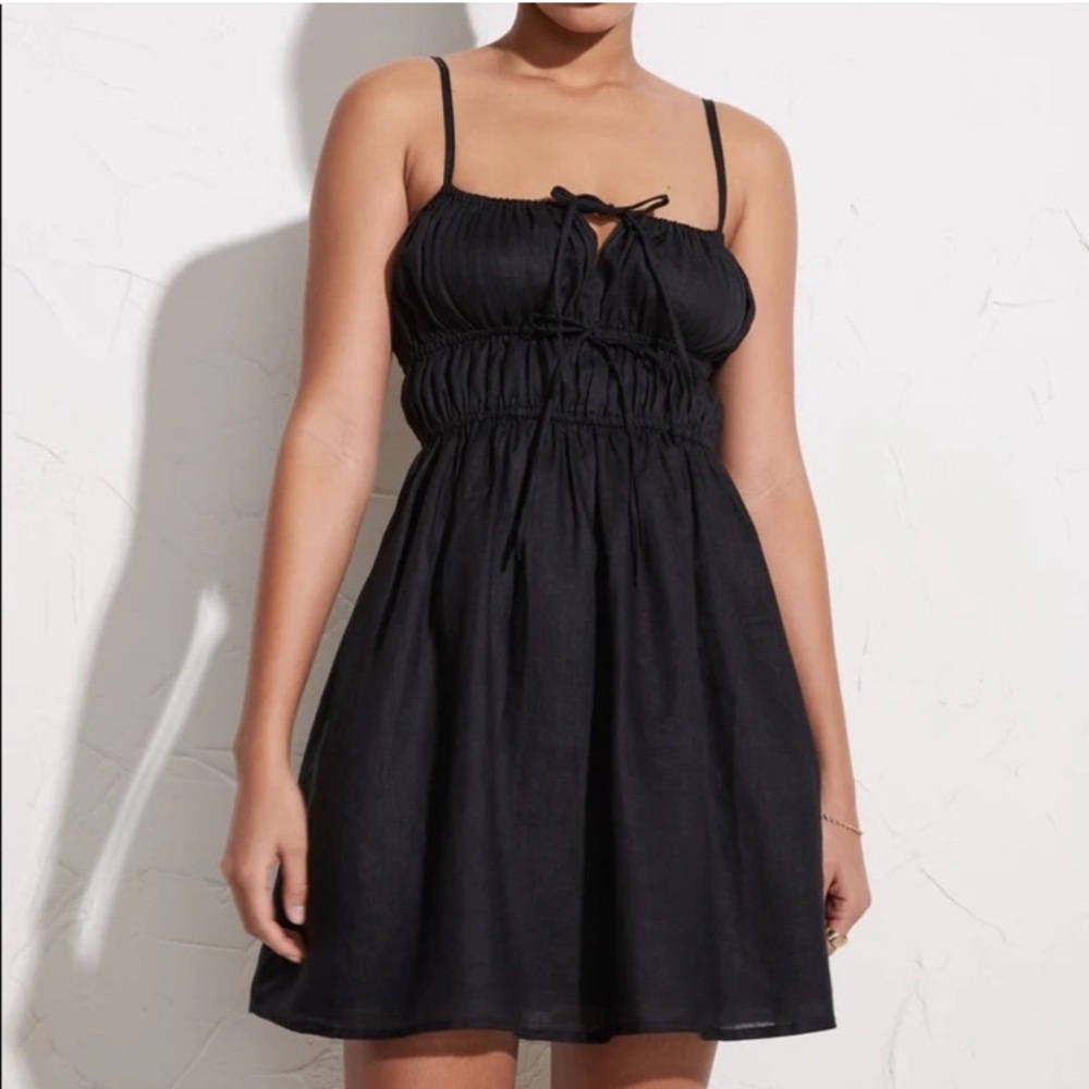 Faithfull the Brand Black Mini Dress